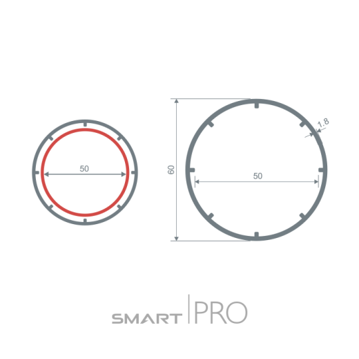 Труба круглая (60) в Семее