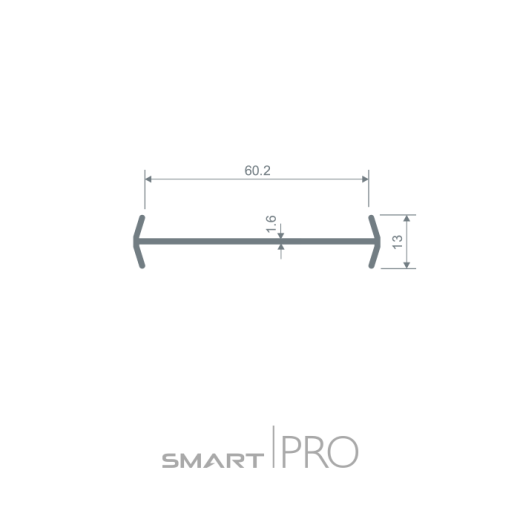 Соединительный профиль (нащельник) (60) в Семее